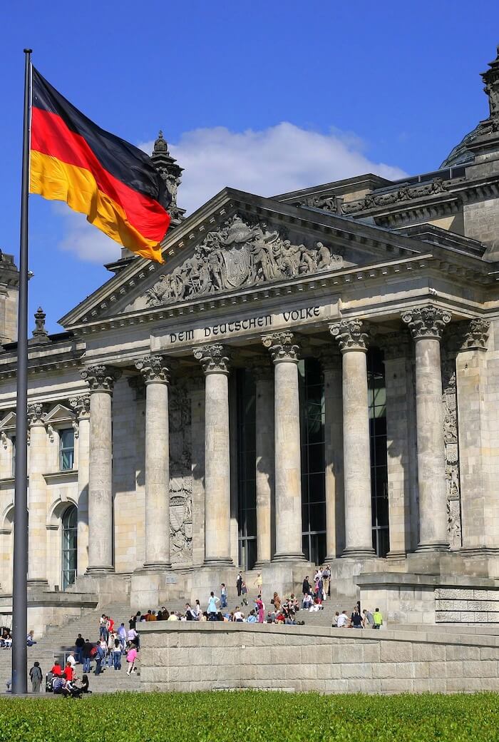 Image of Berlin with Flag